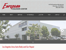Tablet Screenshot of eurocollisioncenter.com